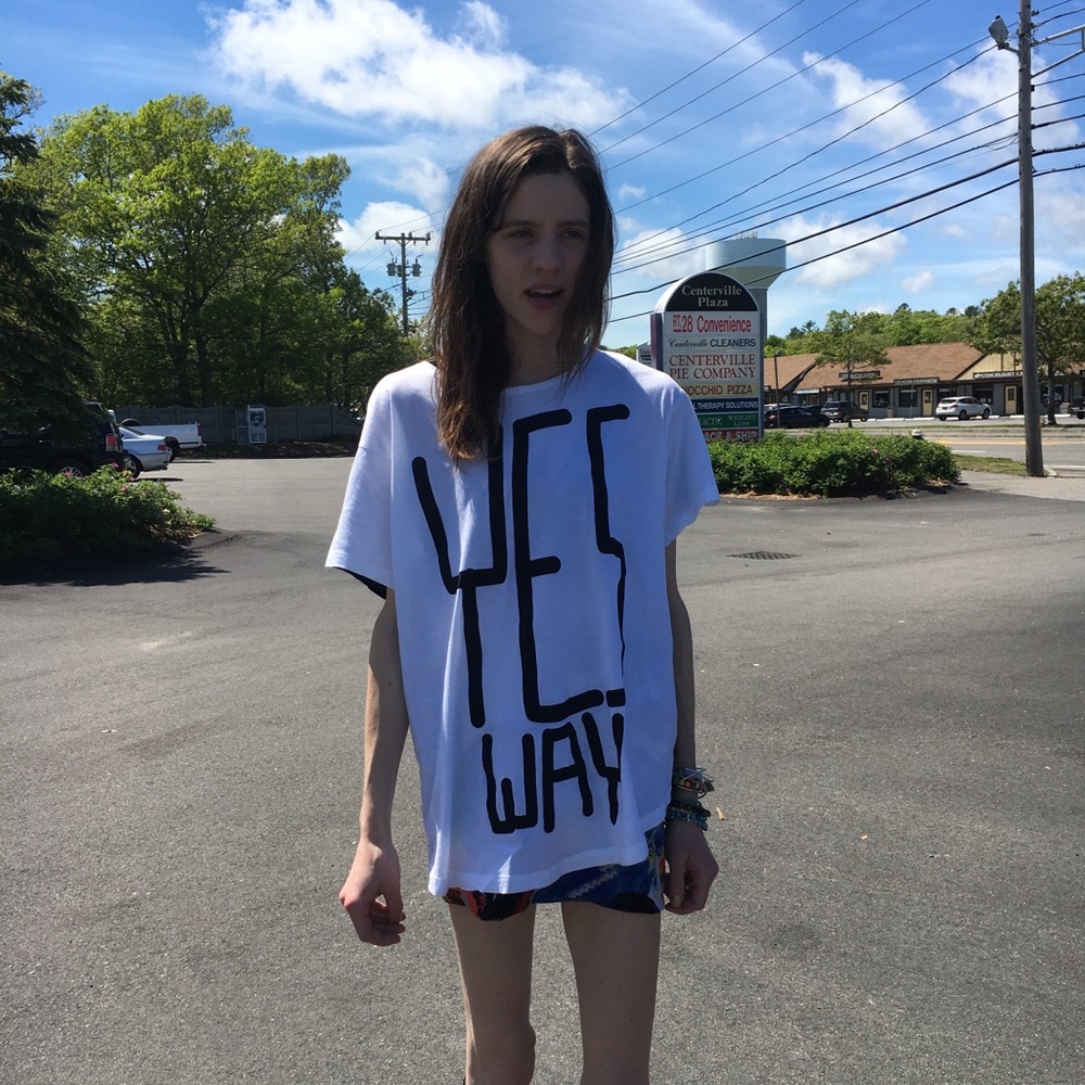 Lazy Oaf No Way Yes Way reversible shirt OSfm